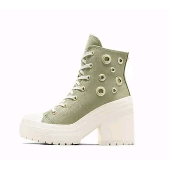 Converse Chuck 70 De Luxe Heel Hi Metal Rings Platform Women's 7.5 Men's 5.5 - Picture 4 of 13